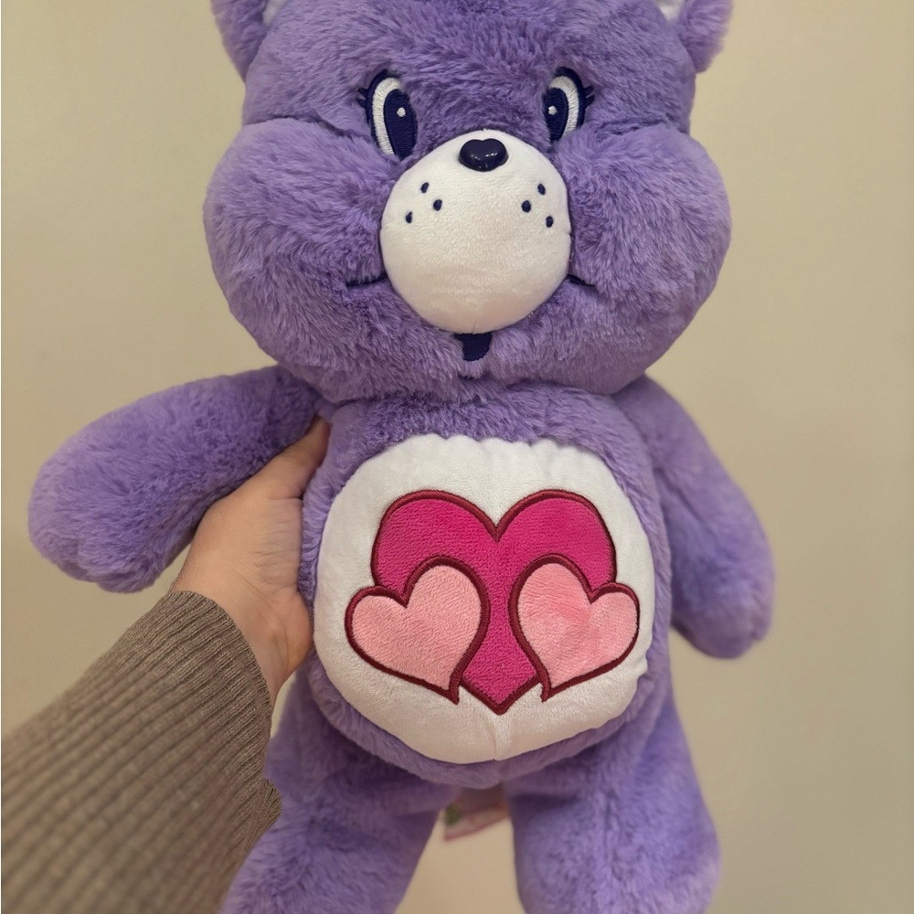 Care Bears Purple Plush with Heart Design